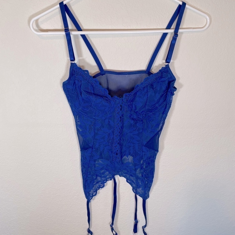 Women’s Bright Blue Bustier Lingerie